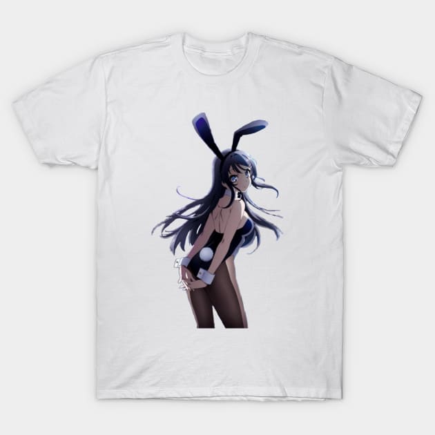 Cute Bunnygirl Mai Sakurajima T-Shirt by Hentai-heaven